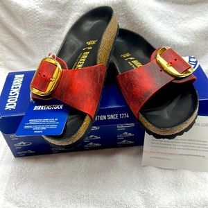 Birkenstock Madrid, big buckle sandals, size 6 1/2